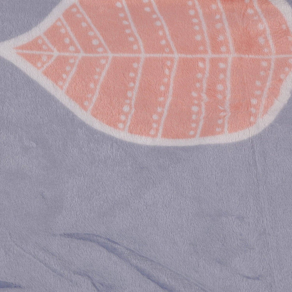 Flannel Leaf Printed Blanket - I Miss You  (King Size, 200x150 cm) - Grey 7381899 3