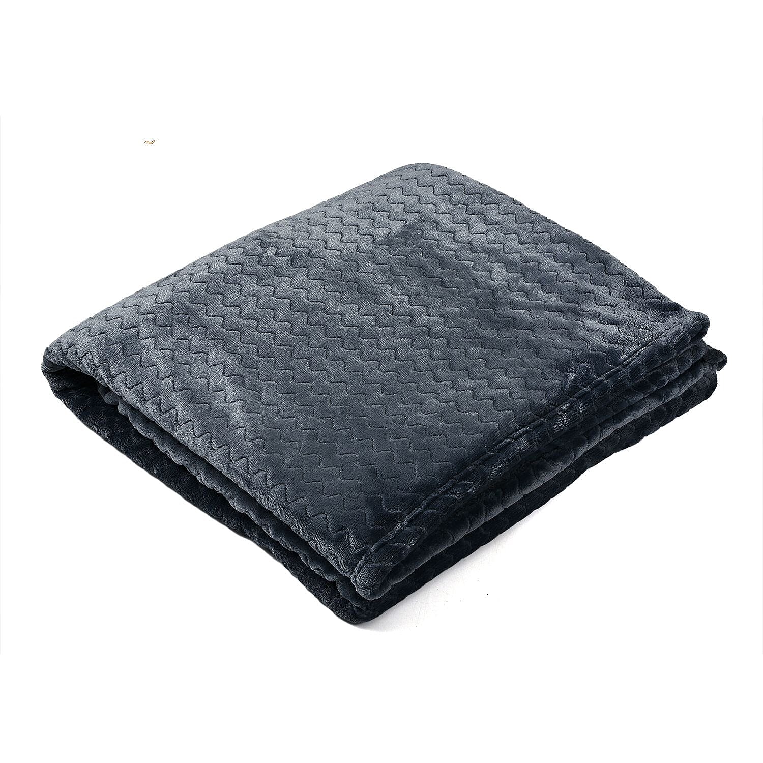 Cosy Flannel Double Layered Blanket - Grey 7644239 0