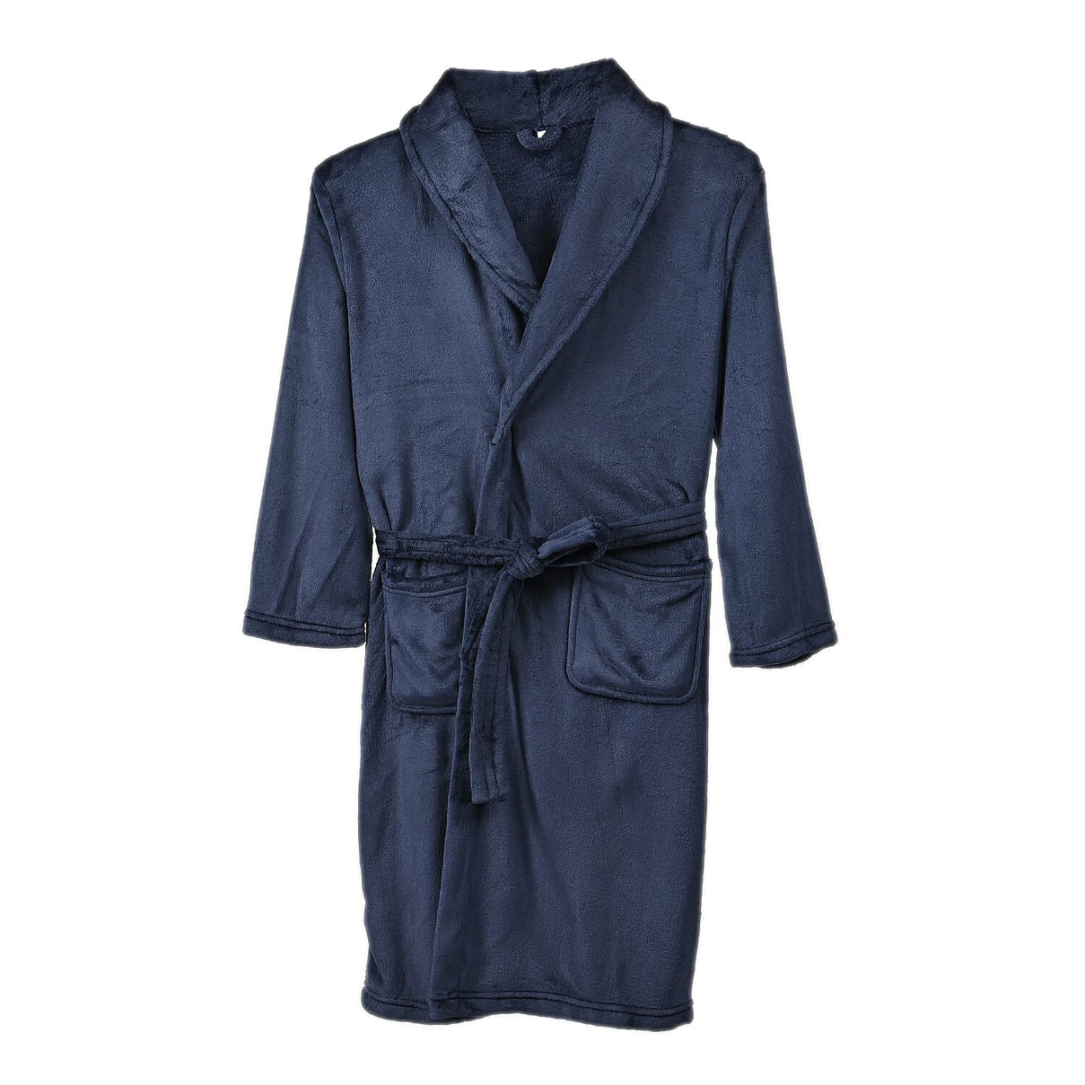 Styled By Supersoft Fleece Dressing Gown with Pockets (Size L-XL) - Navy 8244031 4