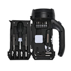 Multifunctional Flashlights with 17pcs Screwdriver Set (Battery not inc.) - Black