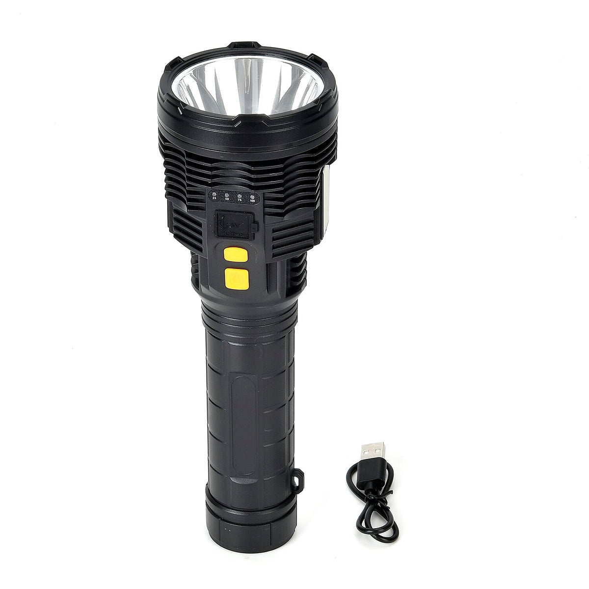 Rechargeable Jumbo LED Flashlight with 3 COB Lights â€“ 1500mAh Battery 7814918 0