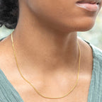9K Yellow Gold  Chain (Size - 18),  Gold Wt. 1.9 Gms