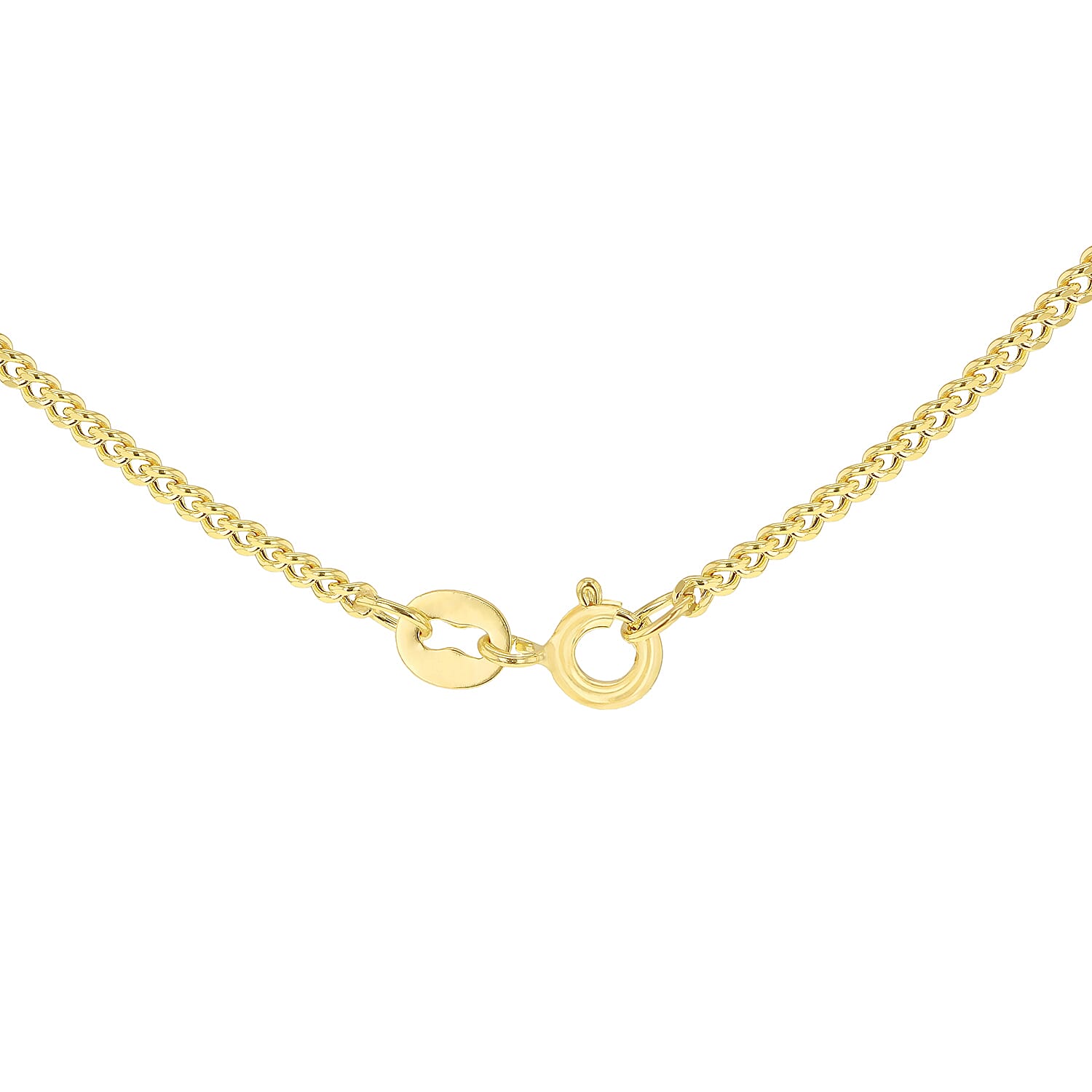 Flat Curb Chain 18 Inch in 9K Yellow Gold 7577658 4