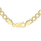 9K Yellow Gold Flat Curb Chain With Lobster Clasp (Size - 18)