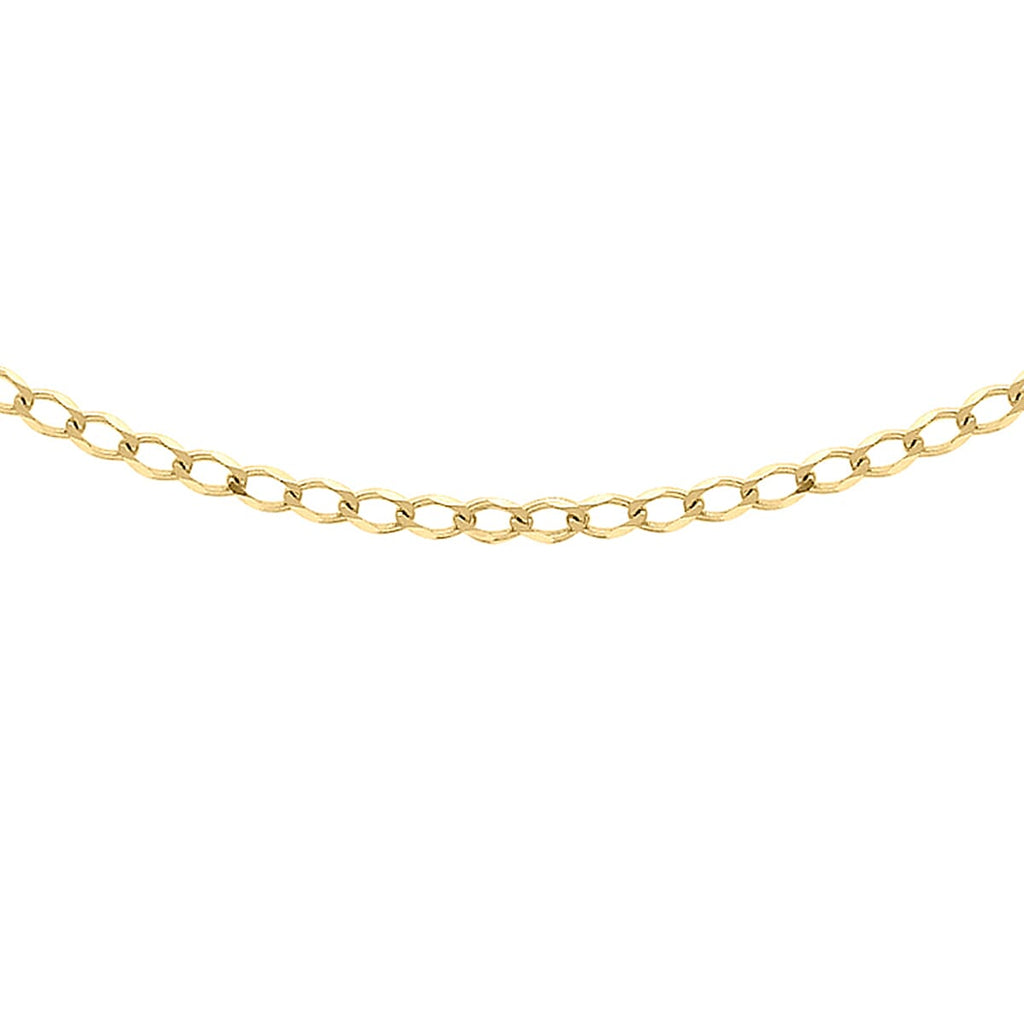 9K Yellow Gold  Chain (Size - 18),  Gold Wt. 1.2 Gms
