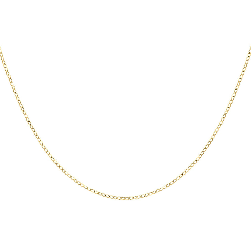 9K Yellow Gold  Chain (Size - 20),  Gold Wt. 1.3 Gms