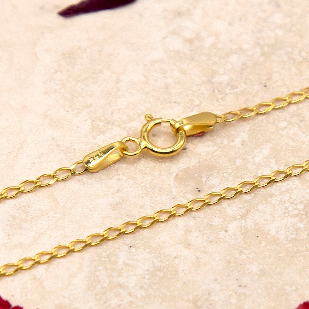 9K Yellow Gold  Chain (Size - 20),  Gold Wt. 1.3 Gms