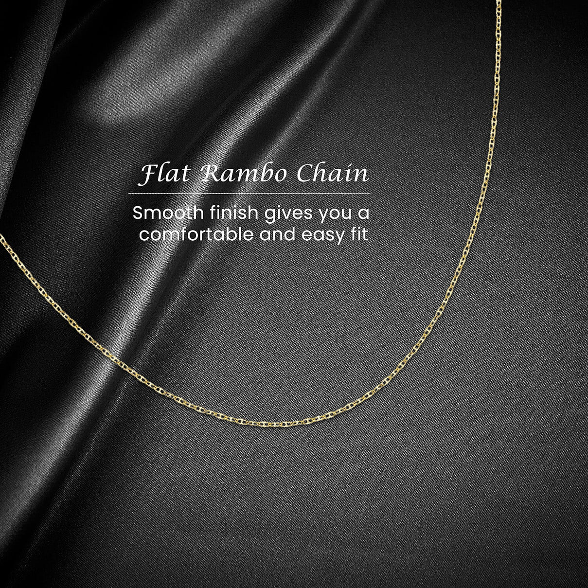 Flat Rambo Chain 16 Inch in 14K Yellow Gold 7576323 3