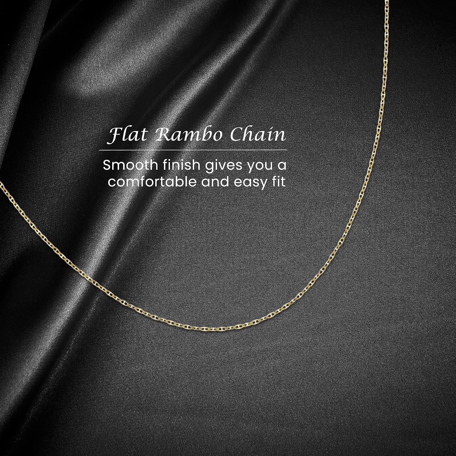 Flat Rambo Chain 16 Inch in 14K Yellow Gold 7576323 3
