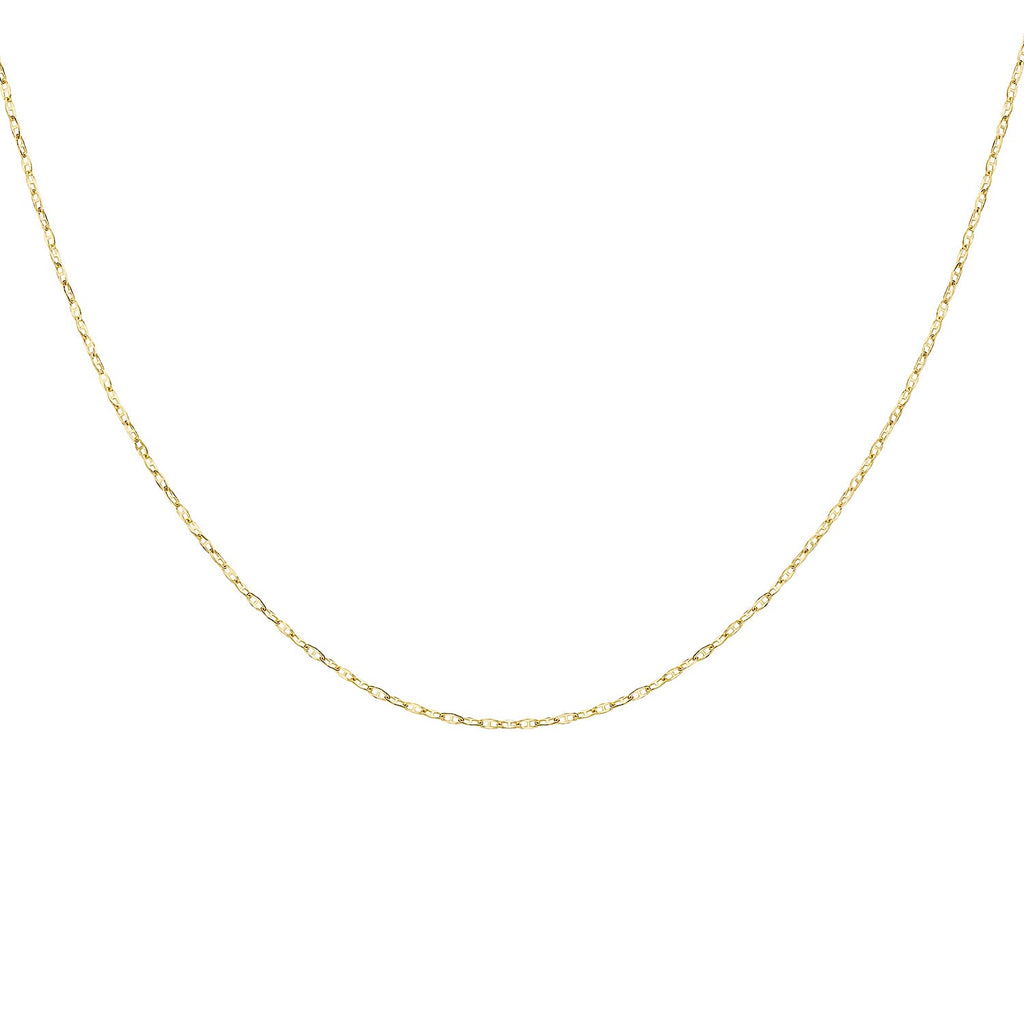 14K Yellow Gold  Chain (Size - 16),  Gold Wt. 0.8 Gms
