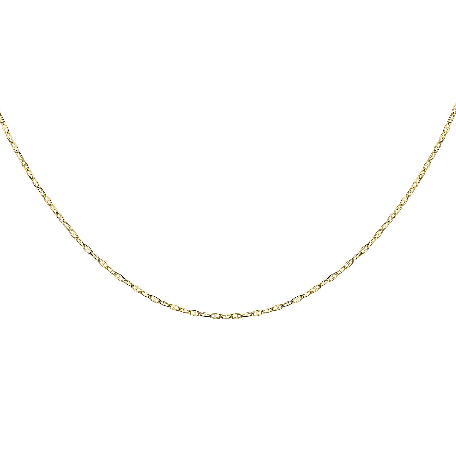 Flat Rambo Chain 18 Inch in 10K Yellow Gold 7570388 3