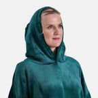 Mega Winter Closeout - Super Soft Fleeced Hoodie Blanket (One Size) - Green