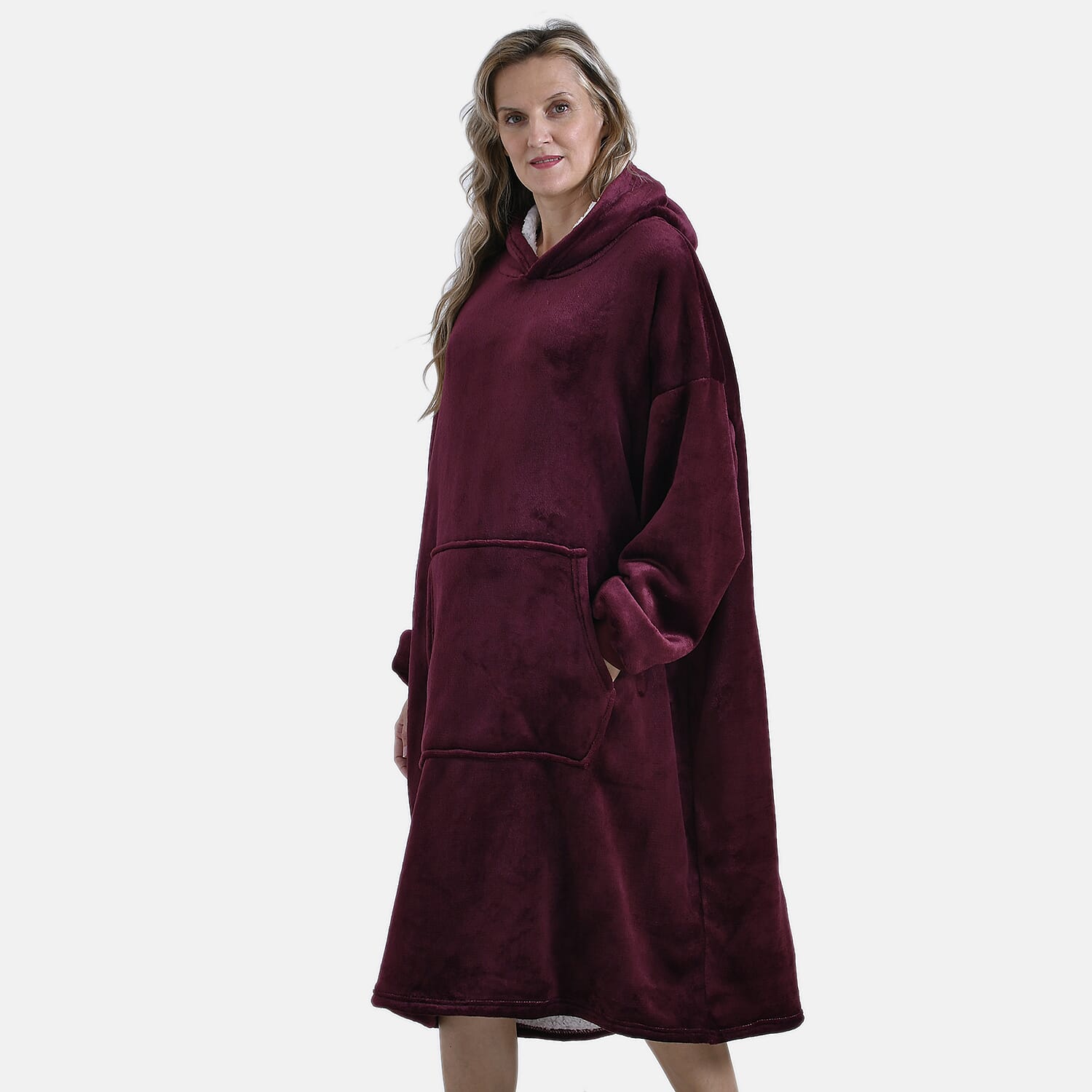 Fleece Hoodie Blanket - One Size V32528714 5