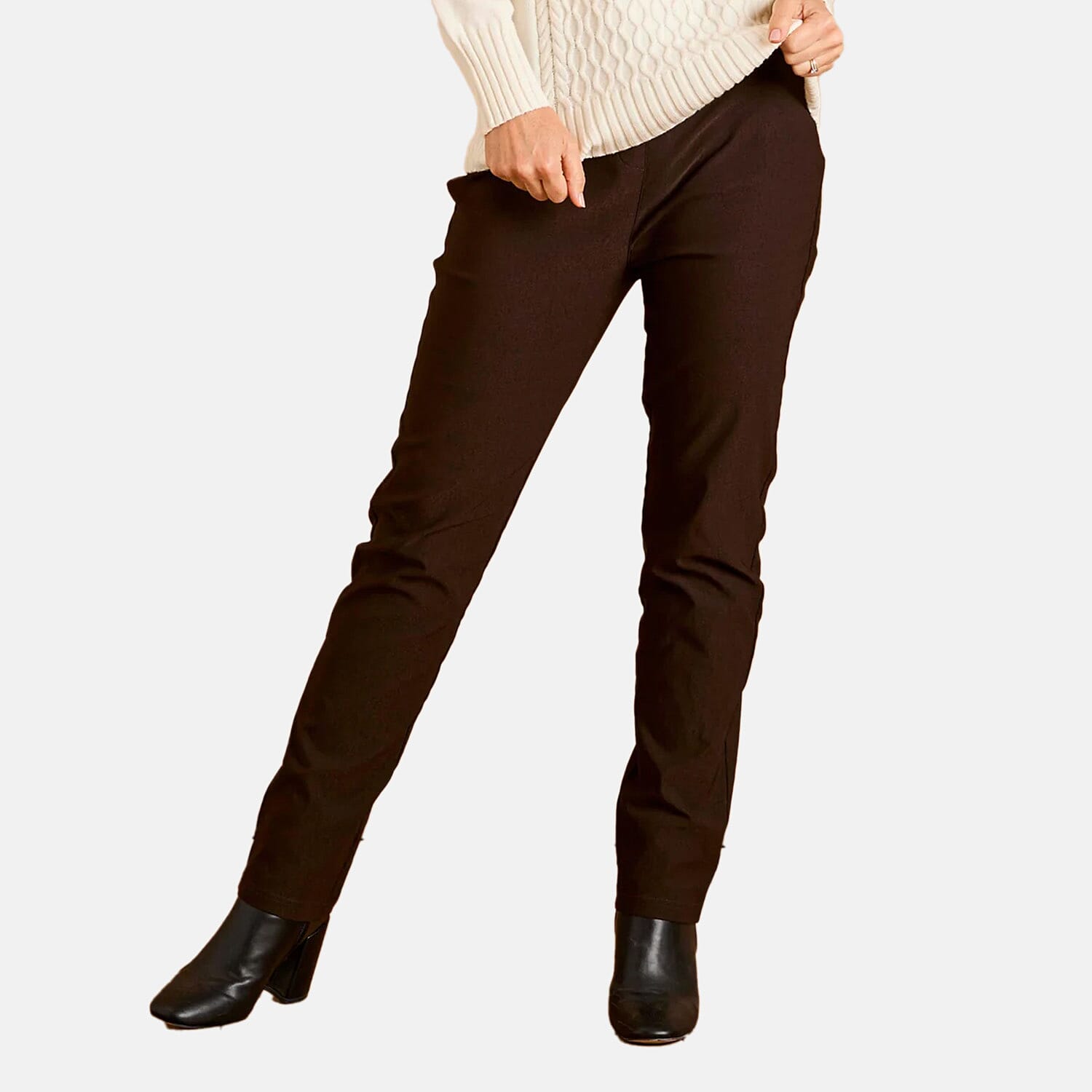Fleece-Lined Pull-On Bengaline Trouser 8097746 3