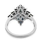 Monte Belo Indicolite Ring in Platinum Overlay Sterling Silver 1.53 Ct.