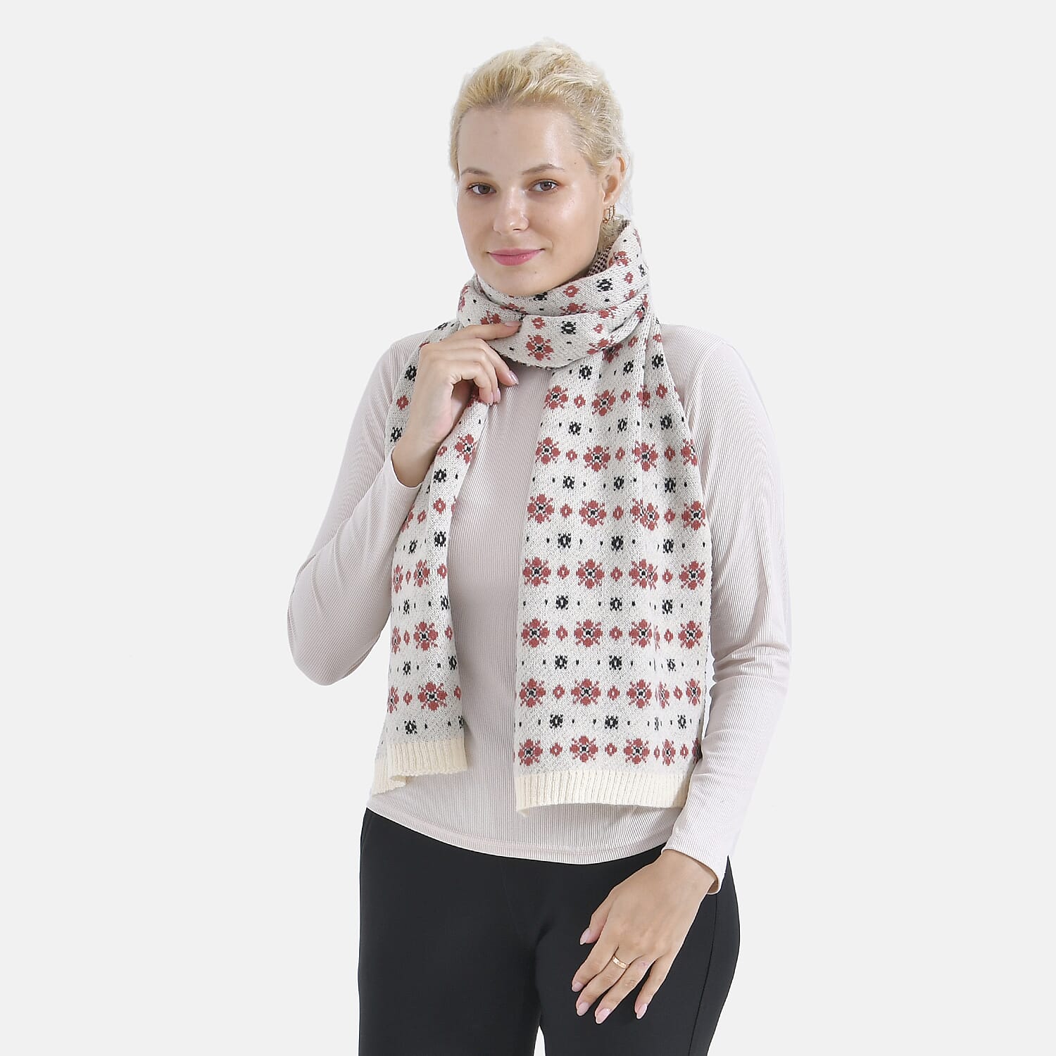 Christmas Snow Printed Scarf 7847521 10