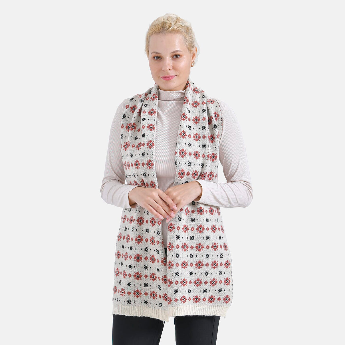 Christmas Snow Printed Scarf 7847521 12