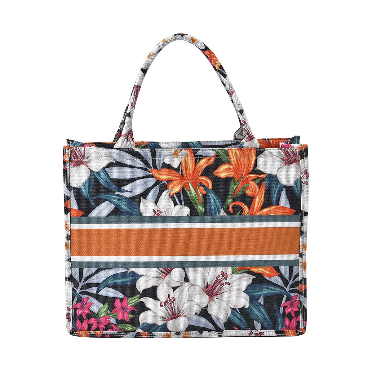 Designer Inspired Floral Pattern Tote Bag 7302455 0