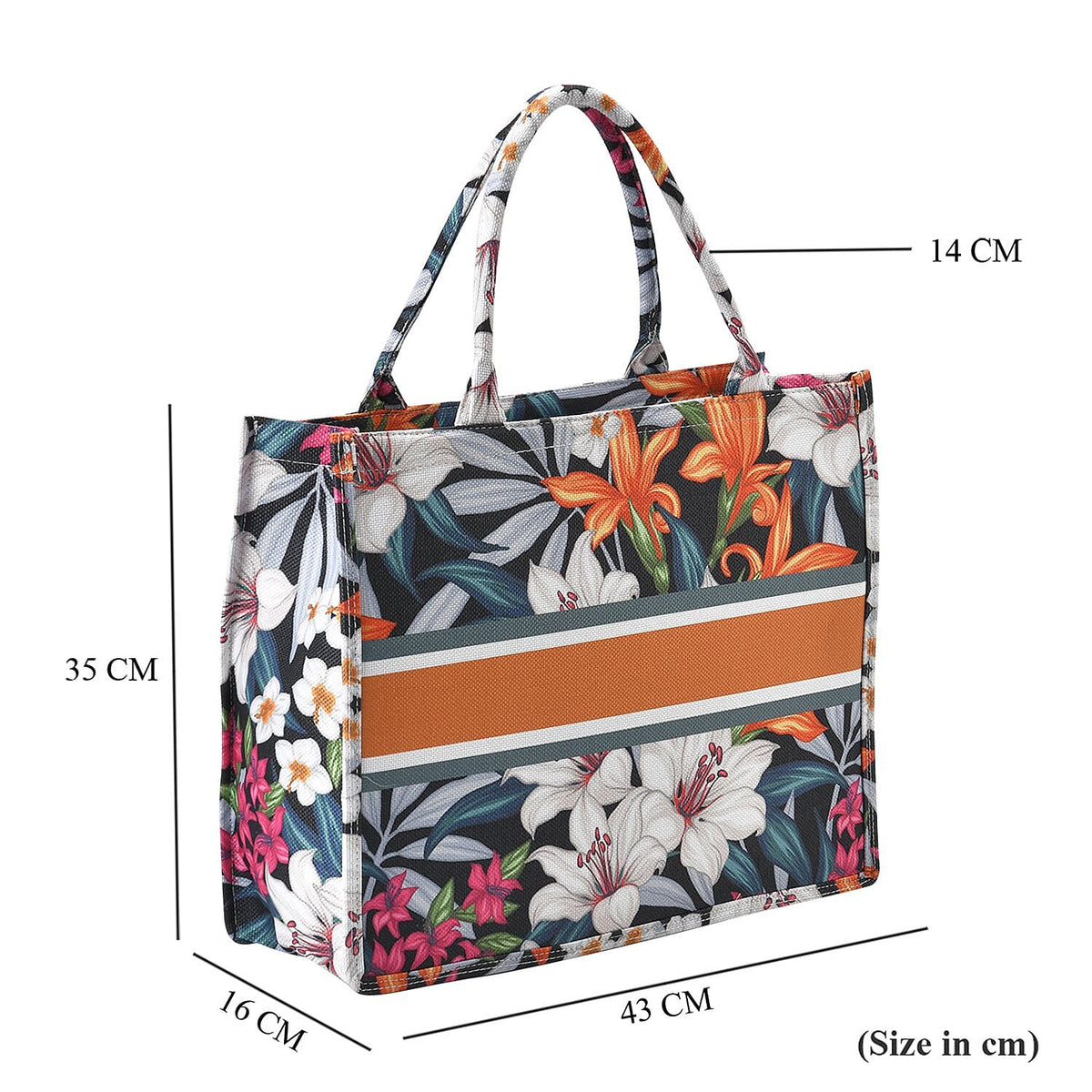 Designer Inspired Floral Pattern Tote Bag 7302455 7