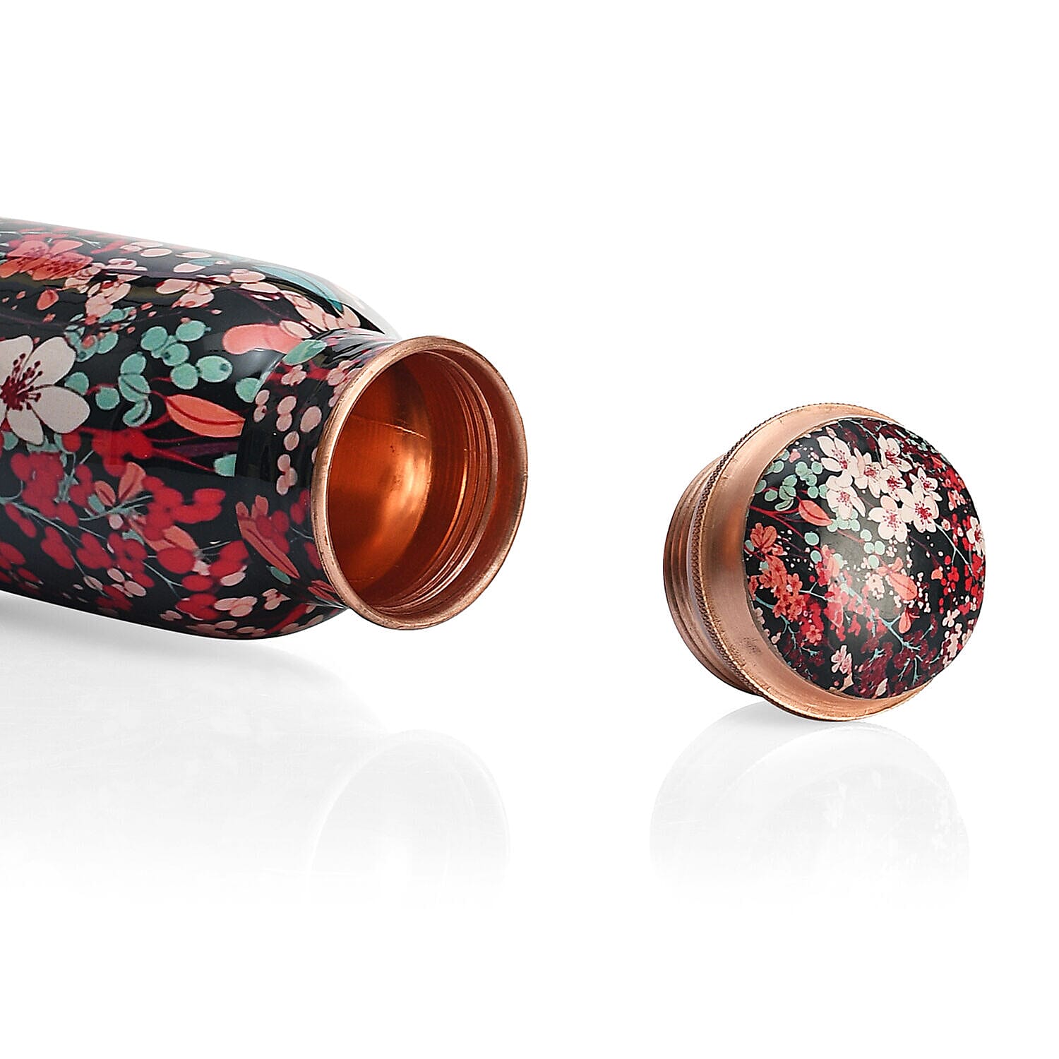 Floral Print 100% Leak Proof Copper Bottle 900ml - Floral 7155136 6