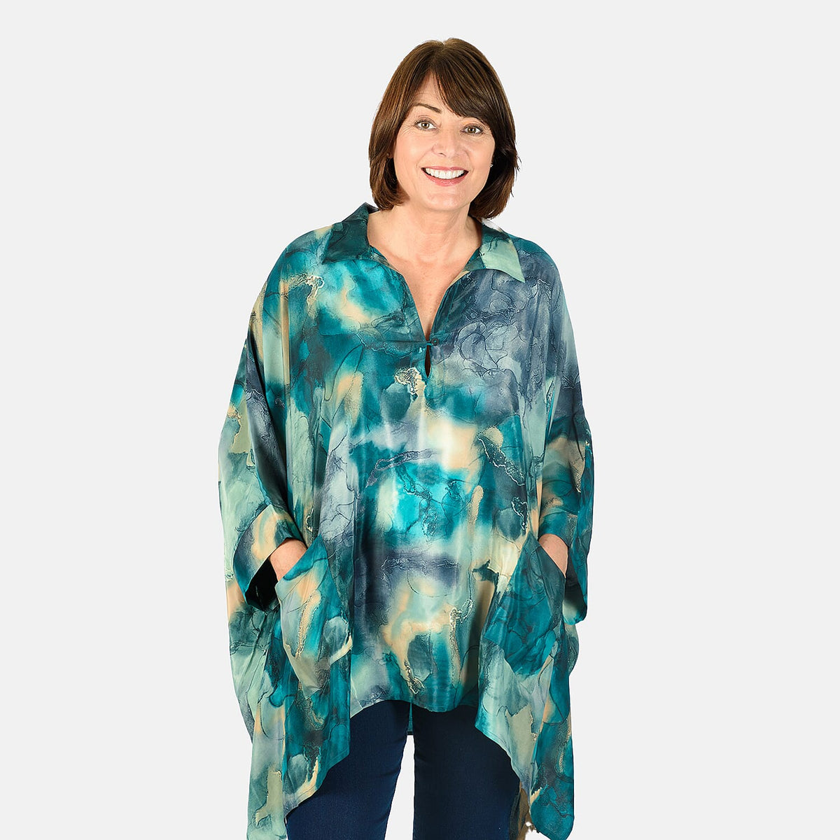 TAMSY Floral Printed Top with Pockets 7579389 2