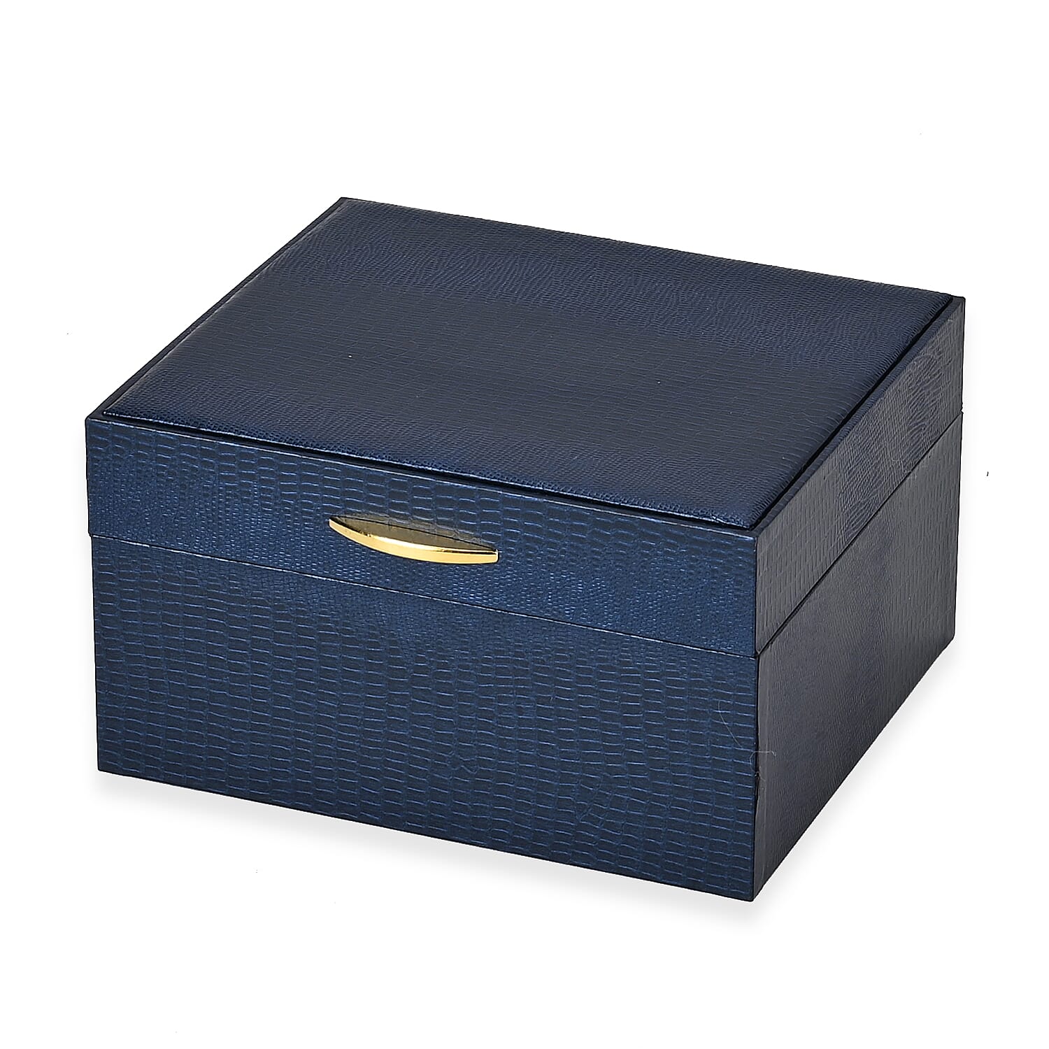 Faux Lizard Skin Pattern Leatherette 2-Layer Jewellery Organiser 7800868 4