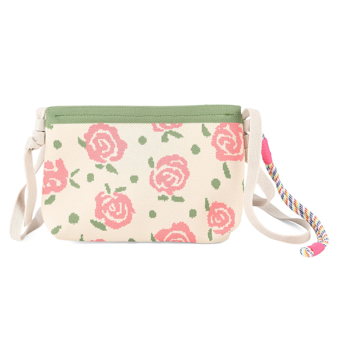 Designer-Inspired Flower Print Crossbody Bag - Floral V32519989 0