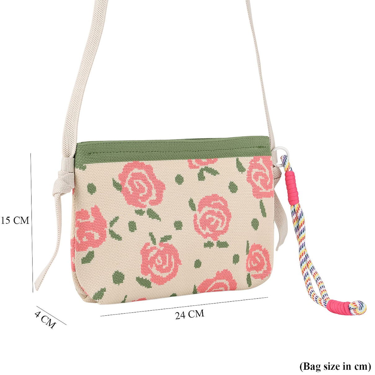 Designer-Inspired Flower Print Crossbody Bag - Floral V32519989 7