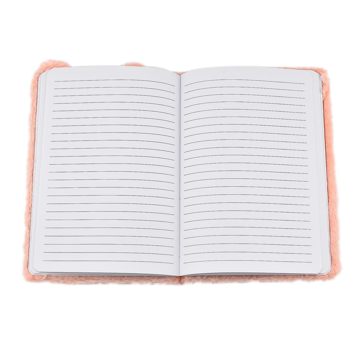 Fluffy Cover 3D Fox Pattern Notebook (80 Pages) - Orange 7592110 4
