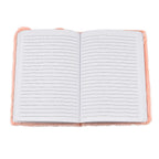 Fluffy Cover 3D Fox Pattern Notebook (80 Pages) - Orange