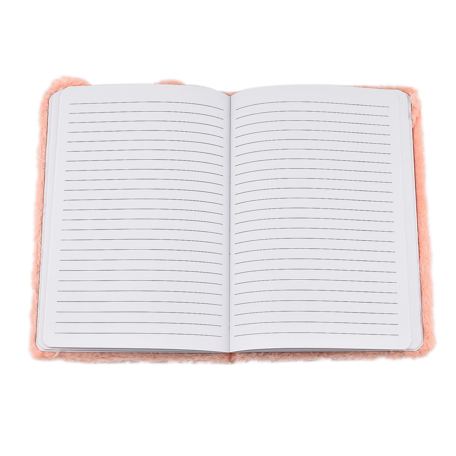 Fluffy Cover 3D Fox Pattern Notebook (80 Pages) - Orange 7592110 4