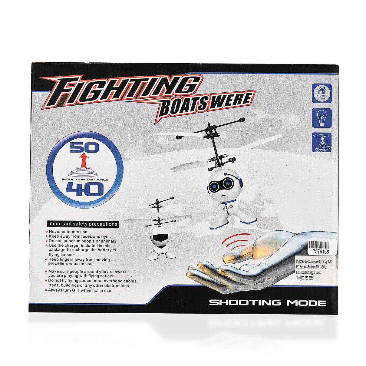 Flying Robot Toy with Colorful LED Light 7576156 3
