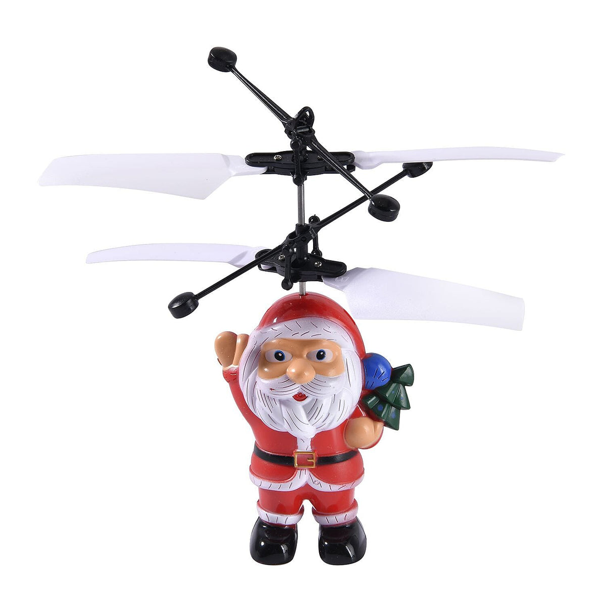 Flying Santa Claus with Sensors for Interactive Play (Powered by USB Charging) - Red 7152828 0