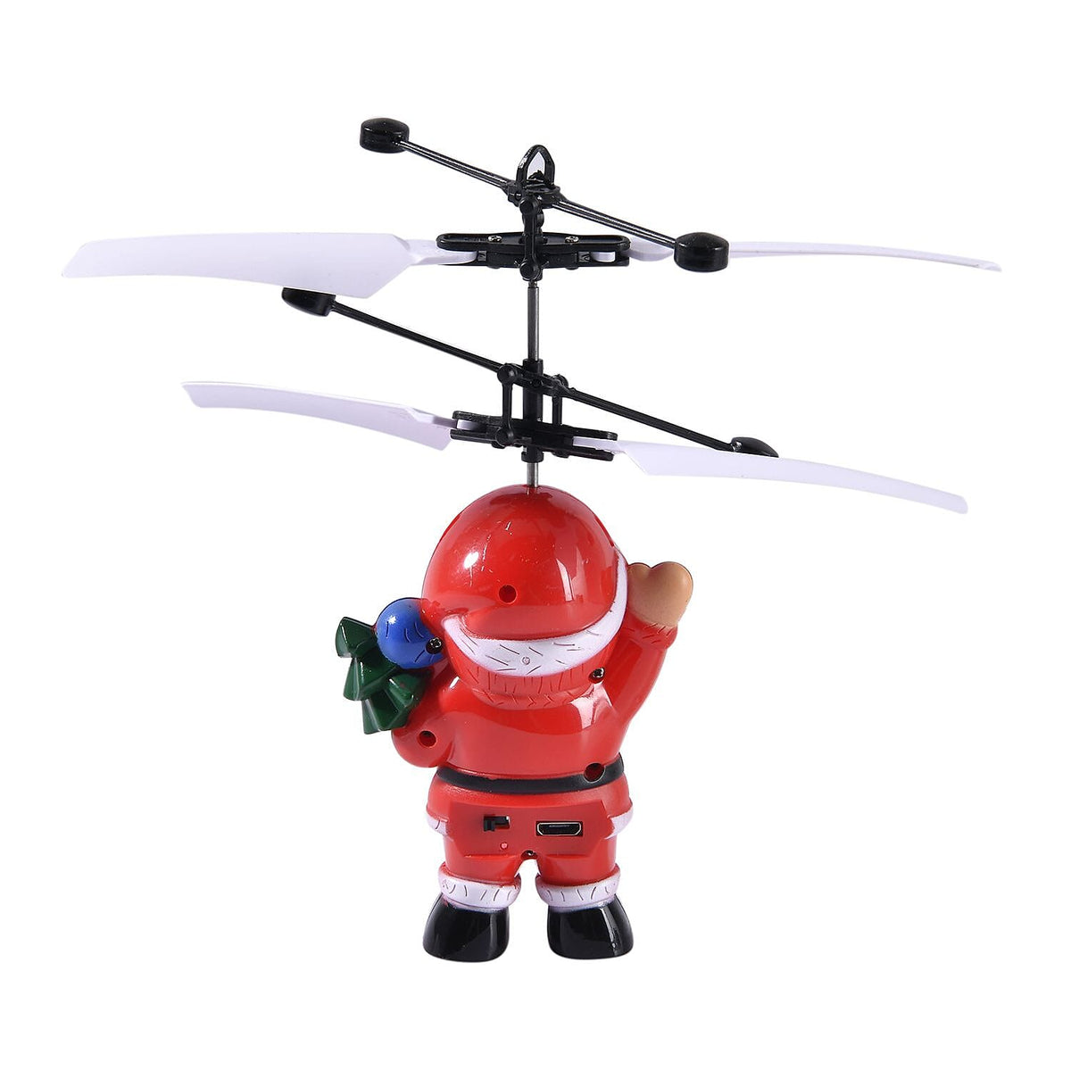 Flying Santa Claus with Sensors for Interactive Play (Powered by USB Charging) - Red 7152828 1