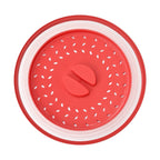 Foldable Microwave Pot, Fruit Basket or Colander (Size 26x7 cm) - Red