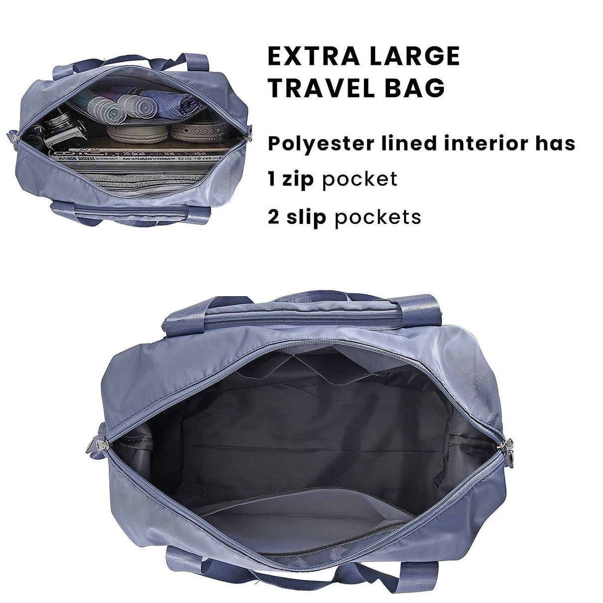 Foldable Waterproof Travel Bag - Blue 7011105 11