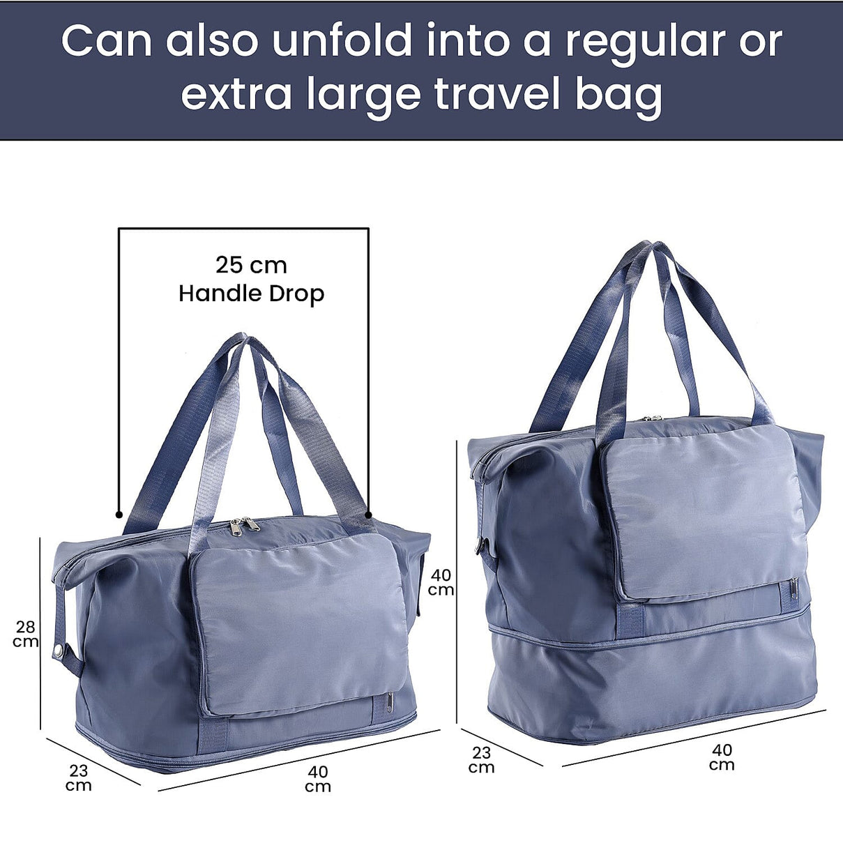 Foldable Waterproof Travel Bag - Blue 7011105 5