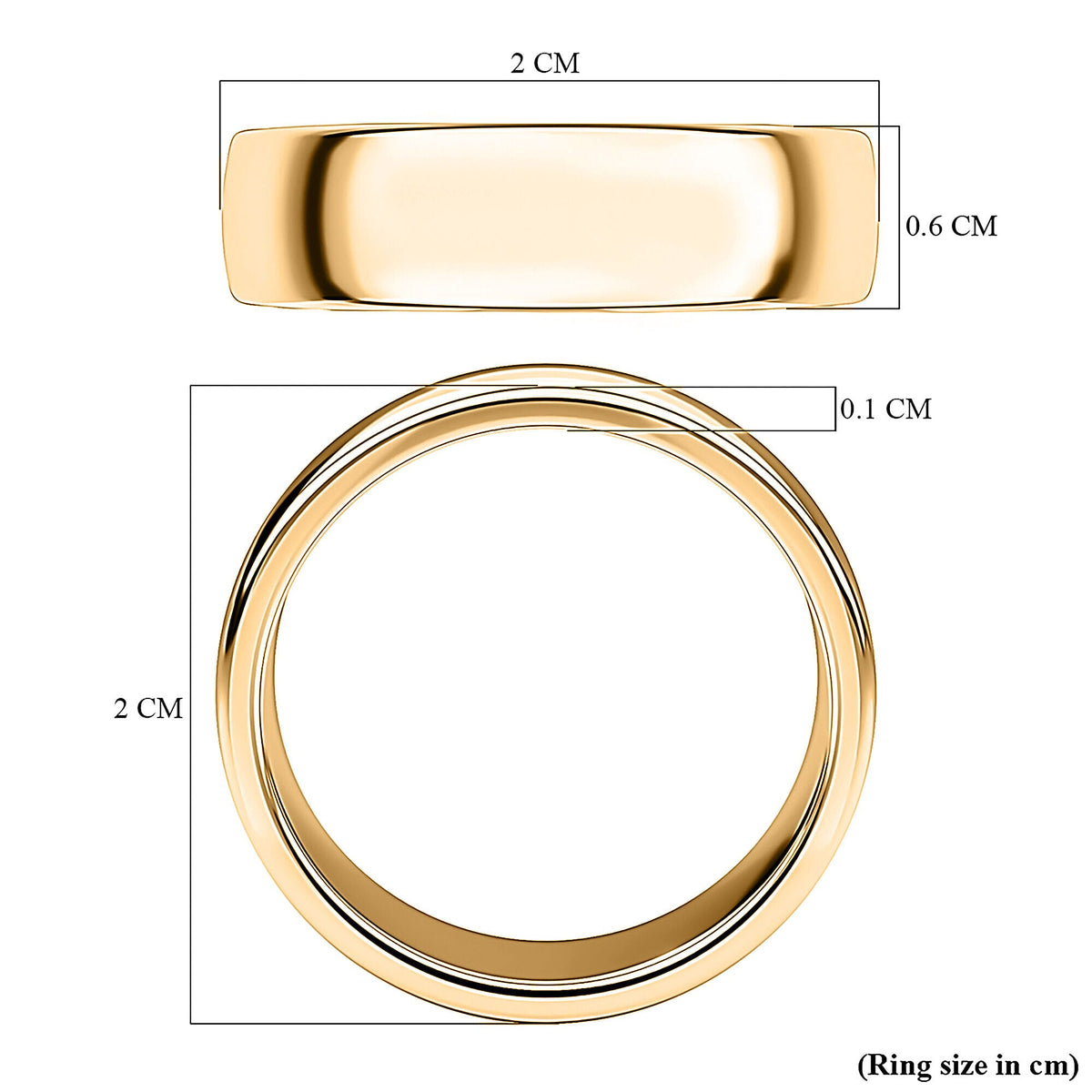 Forever Yours Engraved Wedding Band Ring in Sterling Silver with 18K Vermeil Yellow Gold 7442652 11