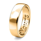 18K Vermeil Yellow Gold Plated Sterling Silver Forever You Engraved Band Ring