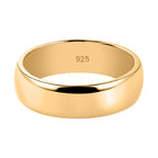 18K Vermeil Yellow Gold Plated Sterling Silver Forever You Engraved Band Ring