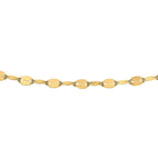 9K Yellow Gold Forzatina Chain Bracelet (Size 7.25) with Spring Ring Clasp