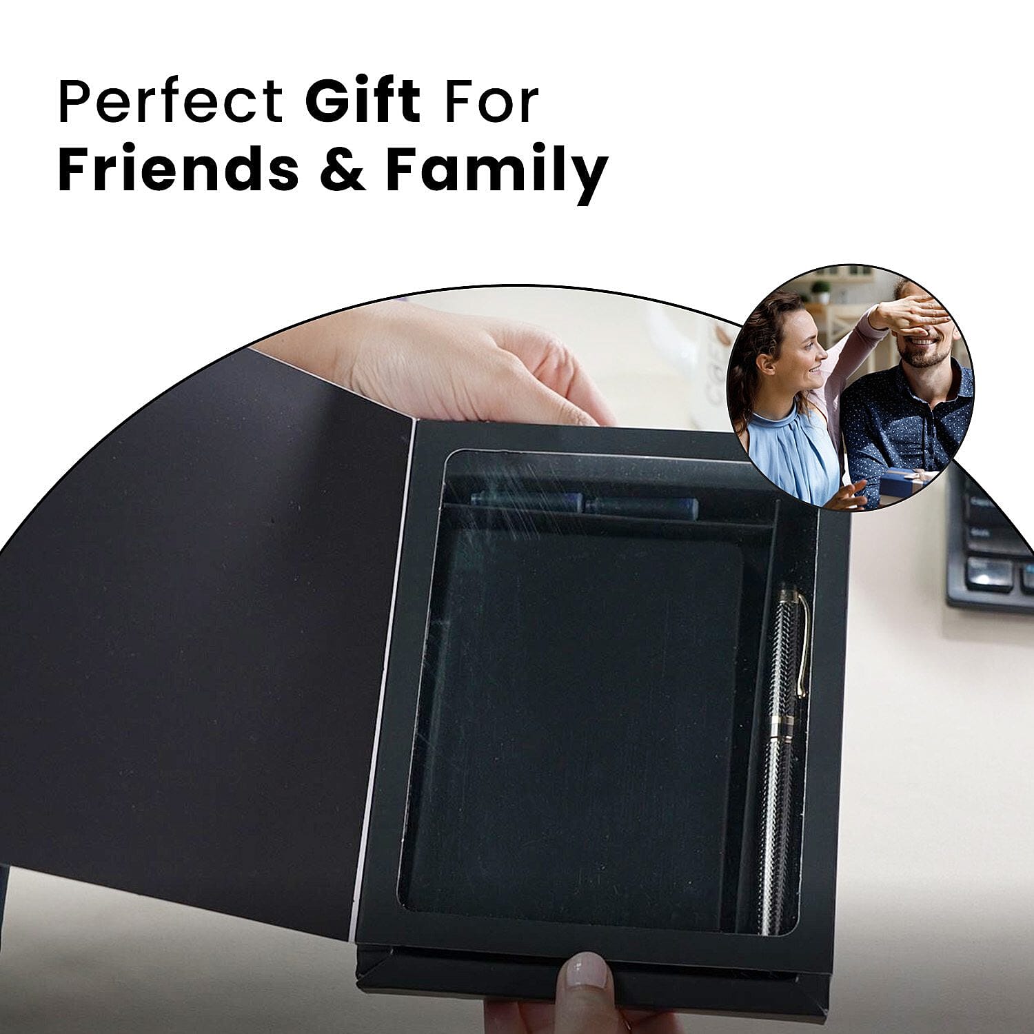 Black Fountain Pen with Diary Set with 2 Extra Refills 7168436 5