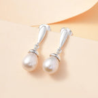 Fresh Water Pearl Drop Earrings in Sterling Silver