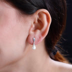 Fresh Water Pearl Drop Earrings in Sterling Silver
