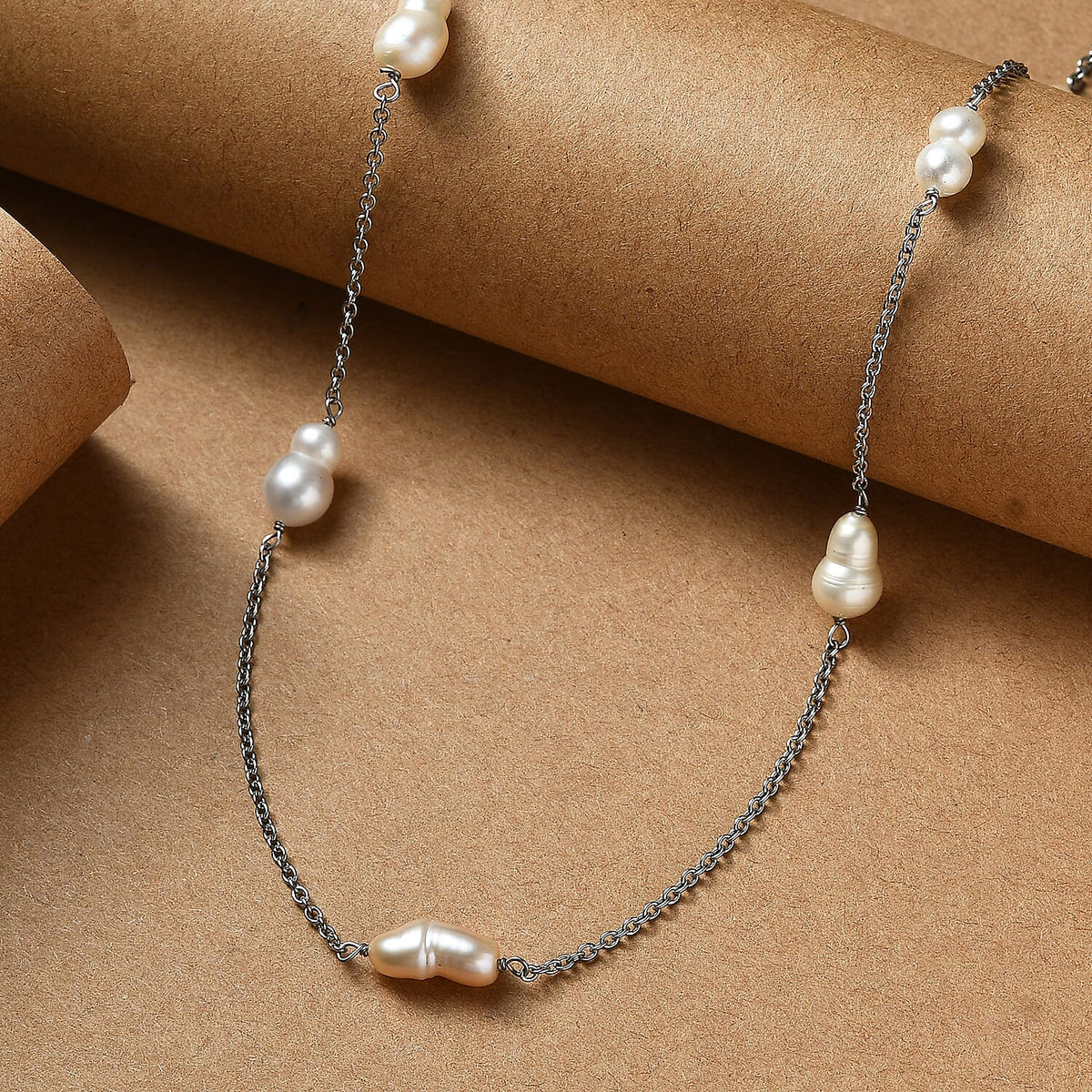 CLose Out Deal- Fresh Water Pearl Necklace (Size 24) with Lobster Clasp 45.00 Ct. 8255846 3