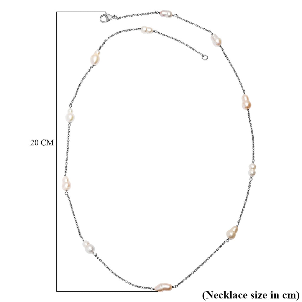 CLose Out Deal- Fresh Water Pearl Necklace (Size 24) with Lobster Clasp 45.00 Ct.