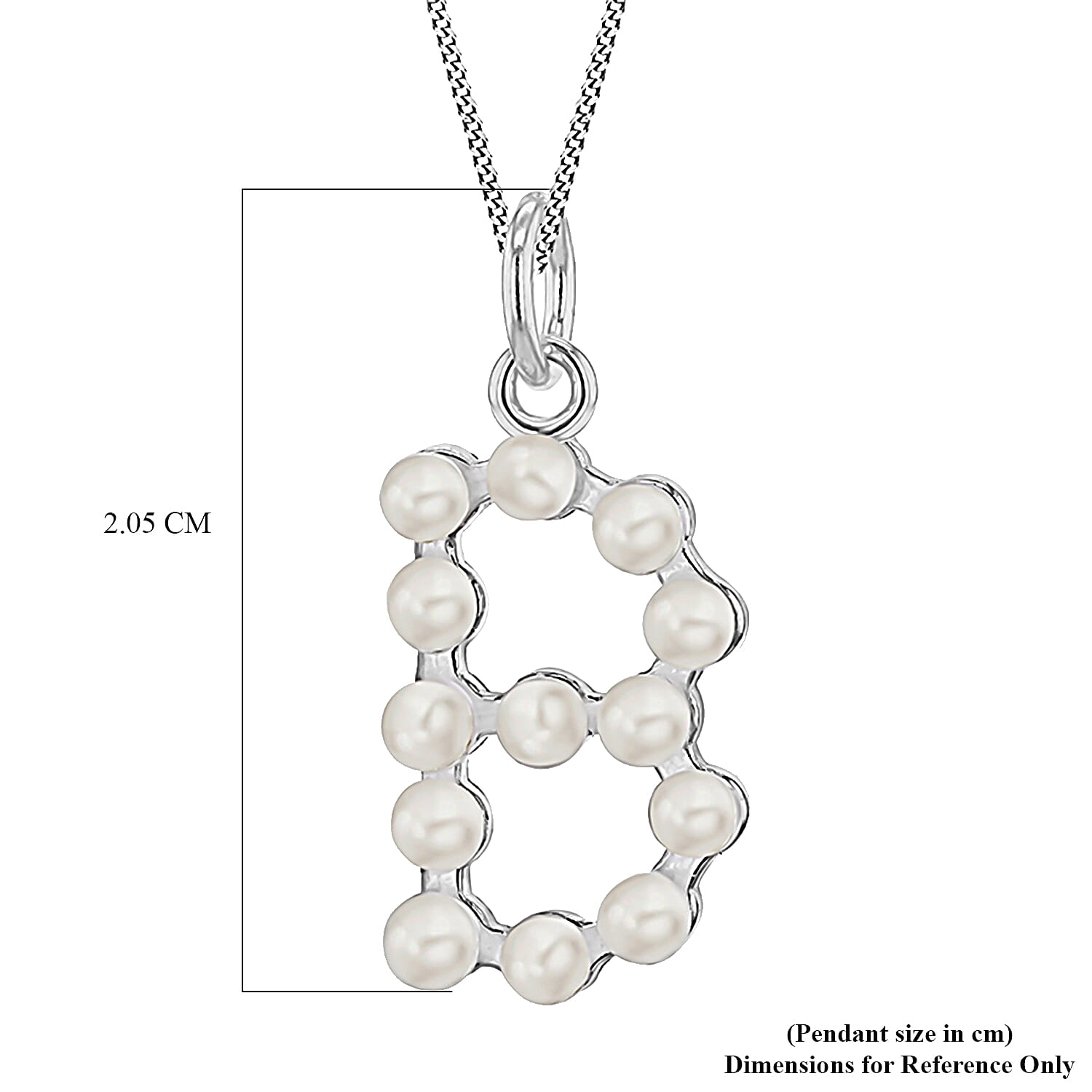 Fresh Water Pearl  Pendant  Sterling Silver 2.60 ct  2.600  Ct. 7514175 3