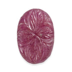 Freshend Ruby Flower Carving 23.28 Ct.