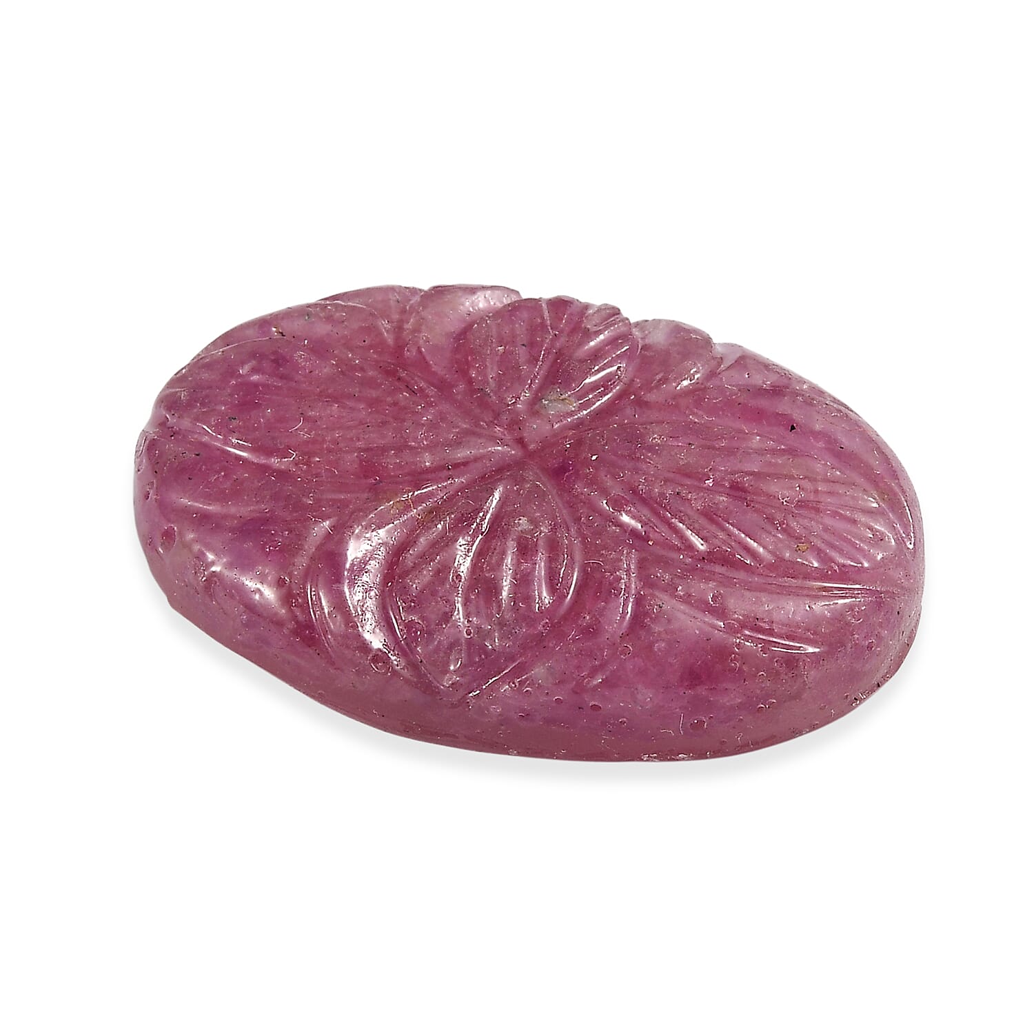 Freshend Ruby Gemstone with Flower Carving 23.28 Ct. 8323267 3