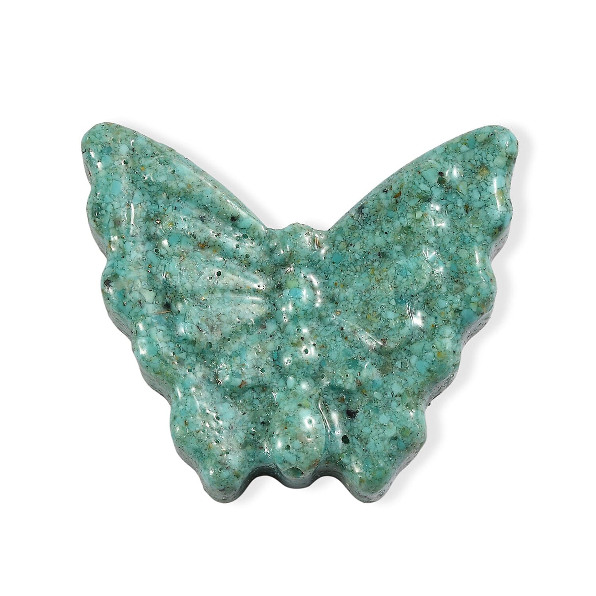 Constituted Amazonite Butterfly Carved Gemstone 31.54 Ct. V32513259 0